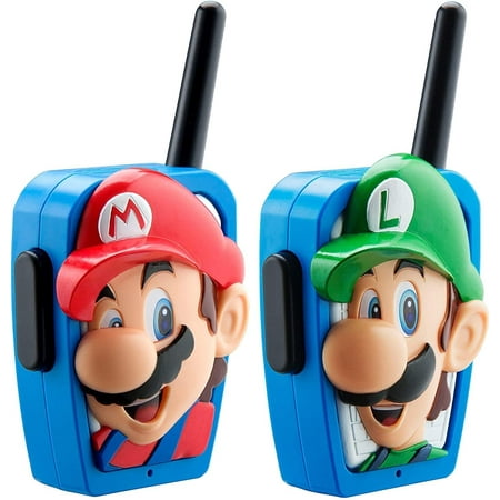 Super Mario Bros Walkie Talkies, Long Range, Two Way Static Free Radios