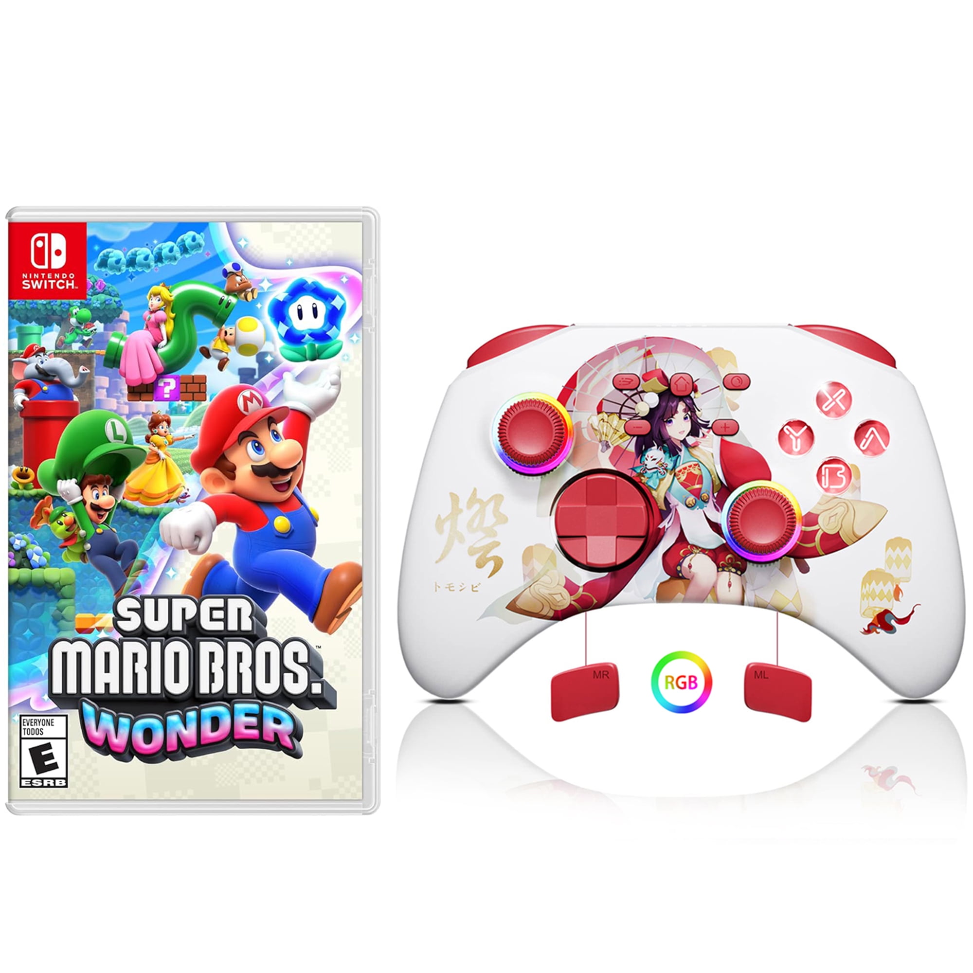 Super Mario Bros.™ Wonder Game Disc and Upgraded Switch Pro