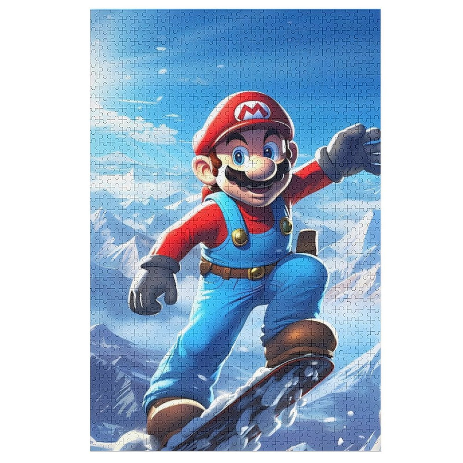 Super Mario Bros Wooden Cartoon Puzzles for Children Children's