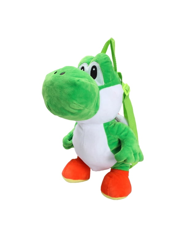 Super Mario Bros Yoshi 17" Youth Plush Backpack