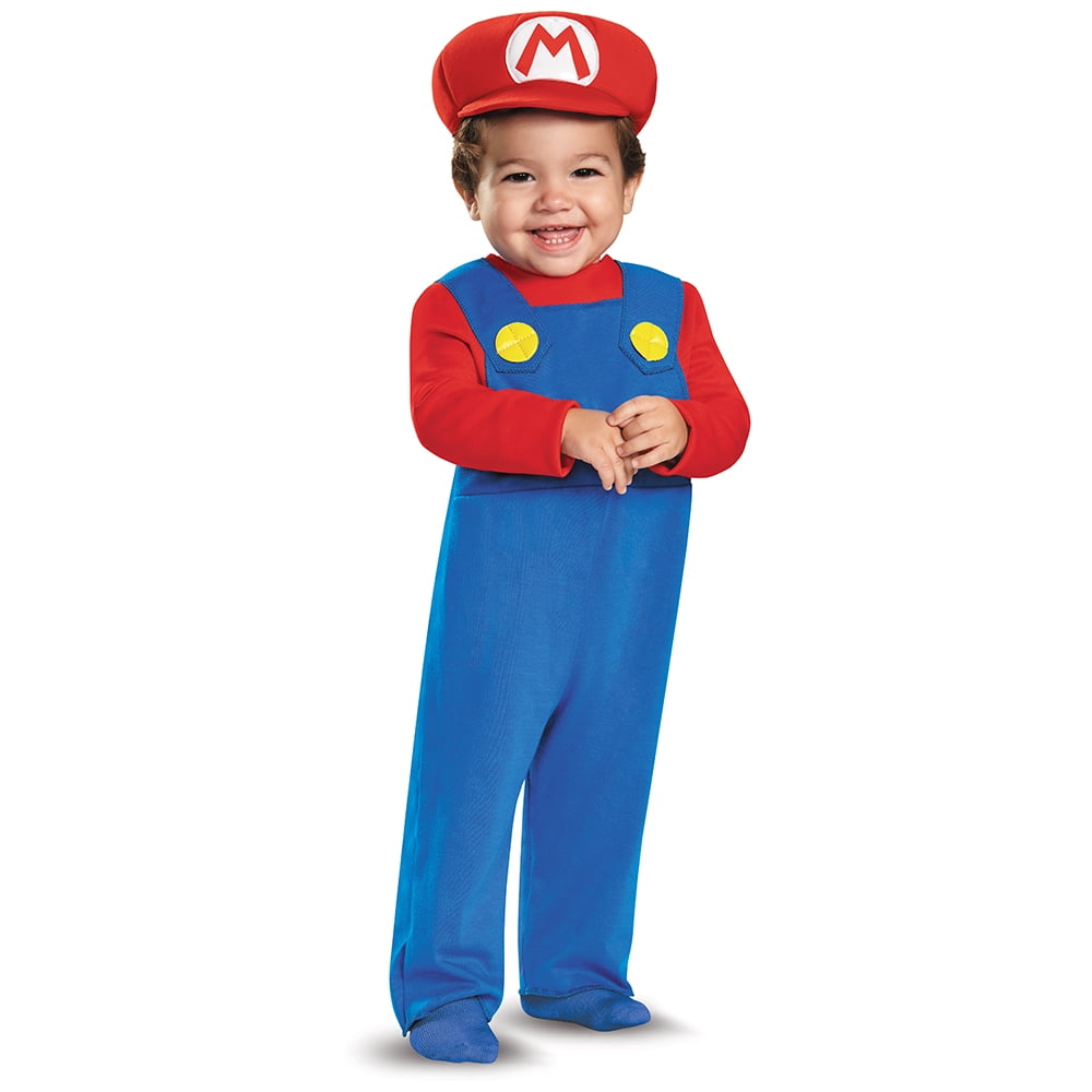 Super Mario Brother Halloween Costume for Toddler, Size 3T- 4T, by Disguise