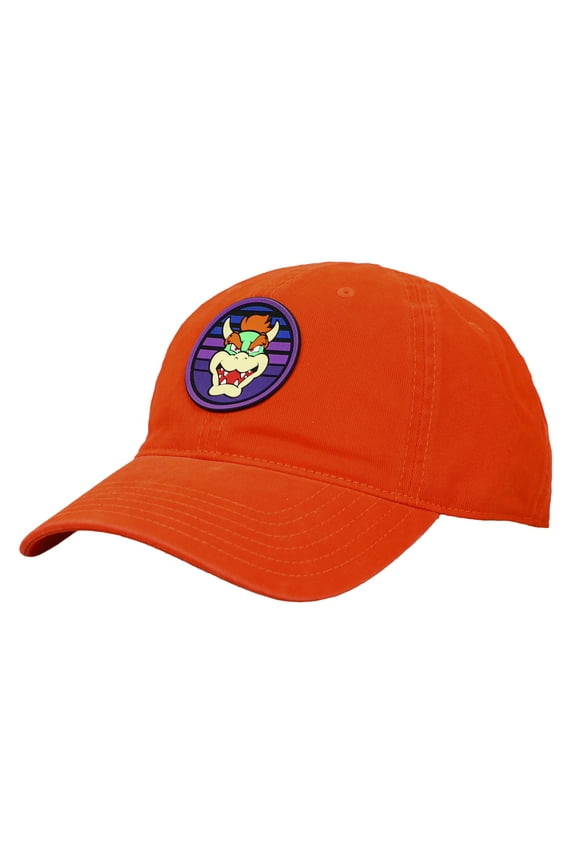 Super Mario Brothers Bowser Orange Traditional Adjustable Hat for Men