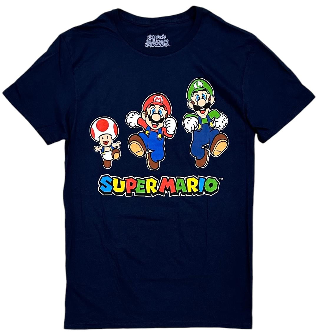 Super Mario Brothers Men's Officially Licensed Graphic Print Tee T