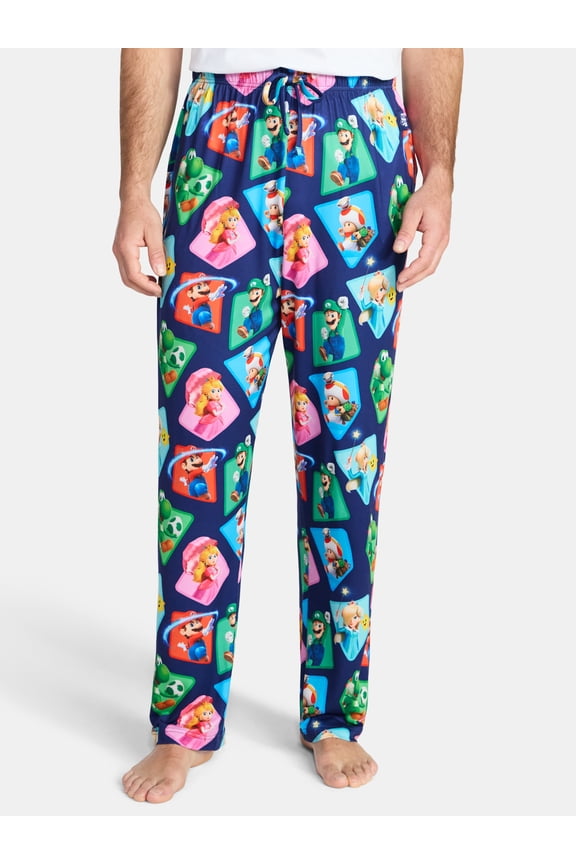 Super Mario Men’s Galaxy Movie Sleep Pants, Sizes S-2XL