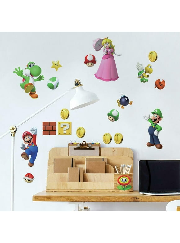 Super Mario Brothers Peel and Stick Wall Decals