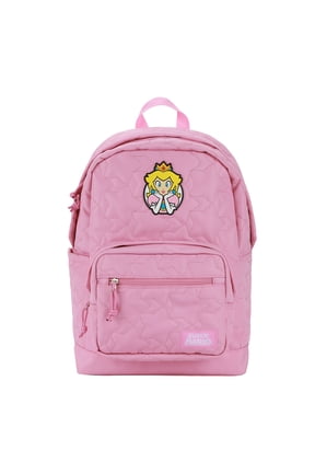 Super Mario Brothers Princess Peach 17" Quilted Adult Backpack