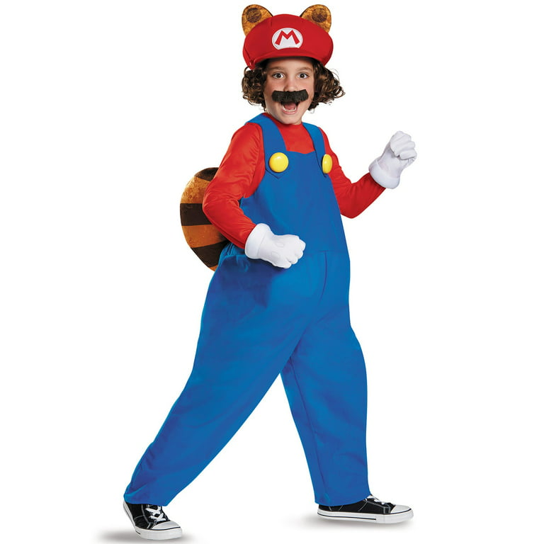 Super Mario Brothers Raccoon Deluxe Costume for Kids 