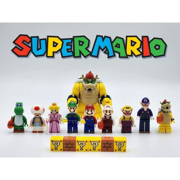 Super Mario Brothers Wario Waluigi Bowser Custom 10 Minifigures Set