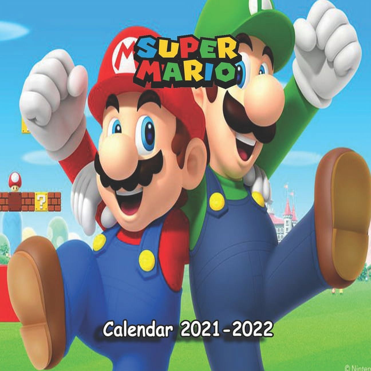 Super Mario Calendar 20212022 Super Mario wall calendar 18 months 8