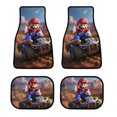 thumbnail image 1 of Super Mario Car Floor Mats 4PC Set Anti Skid Vehicle Floor Mat Car Carpet for Front Rear Seats Universal Auto Interior Accessories, 1 of 8
