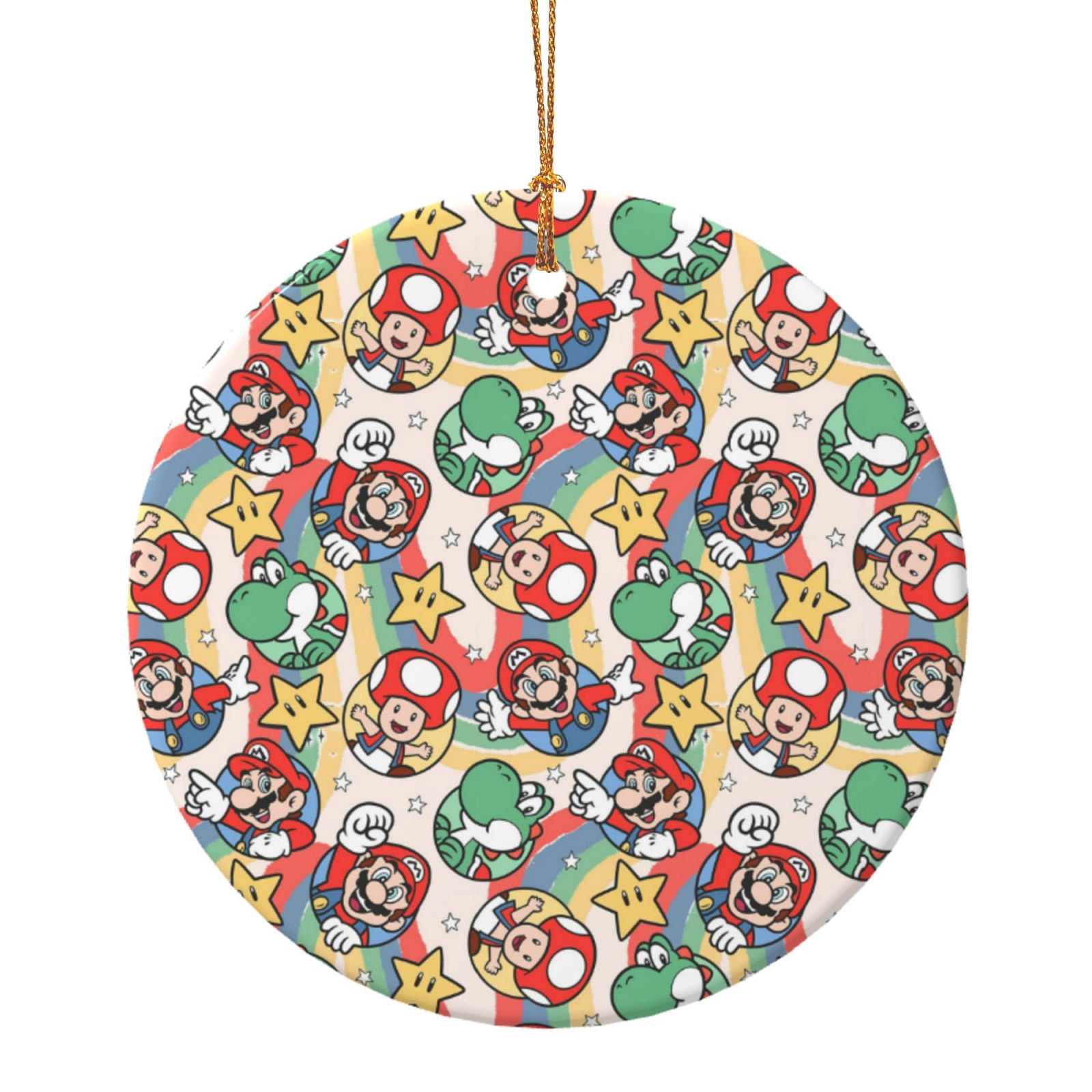 Super Mario Car Interior Accessories, Cute Cartoon Round Ceramics Bag ...