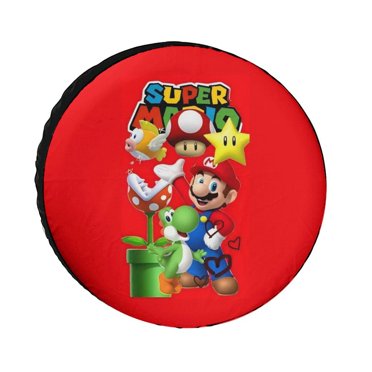 Super Hero Woman American Flag Spare Tire Cover - 32 Inch Black Tire Cover For SUVs Trucks RVs