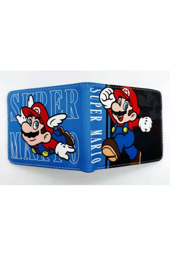 Super Mario Character Color Bi-Fold Wallet