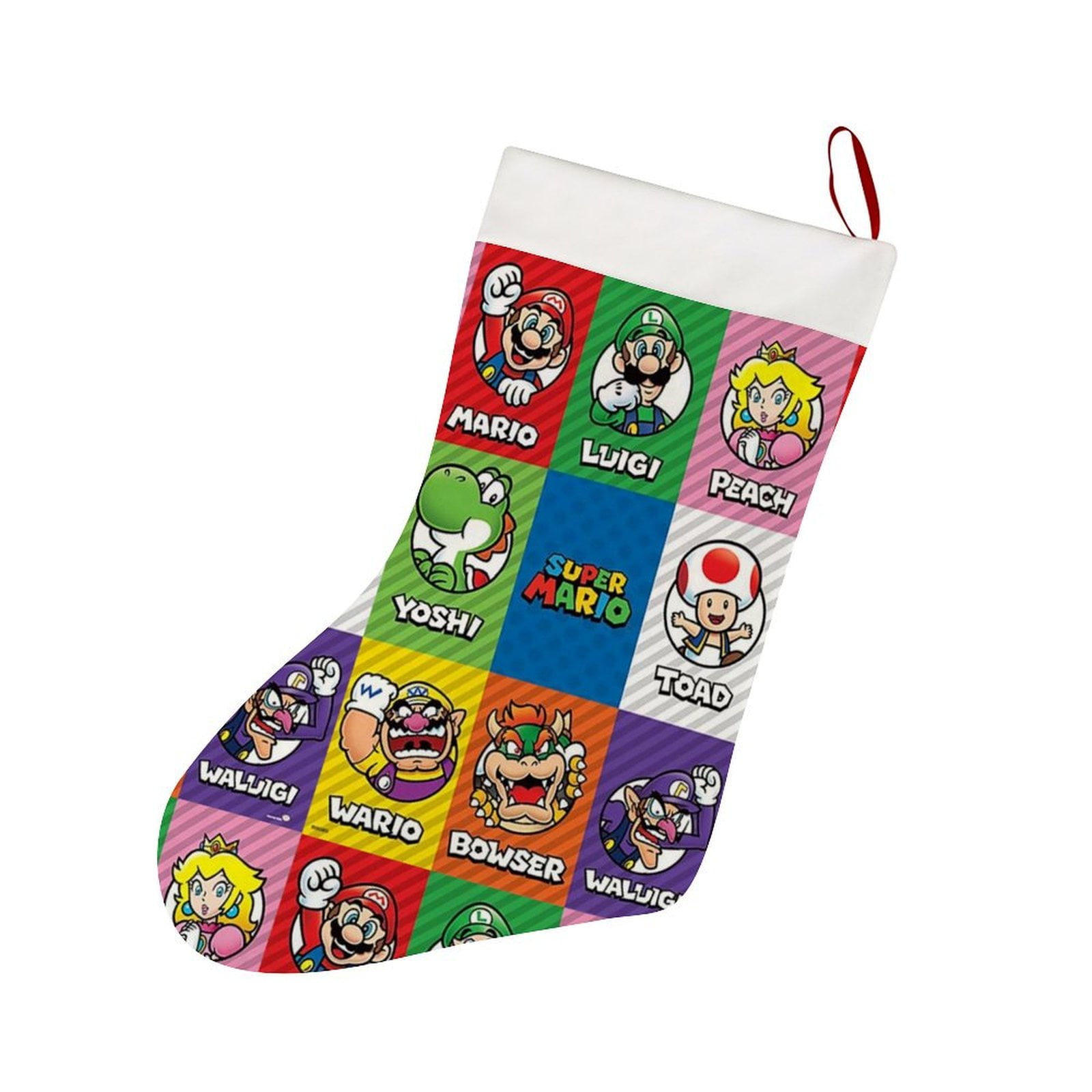 Super Mario Characters Poster Christmas Stockings,Super Mario ...