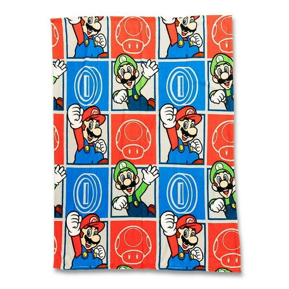Super Mario Check Mates Throw Blanket