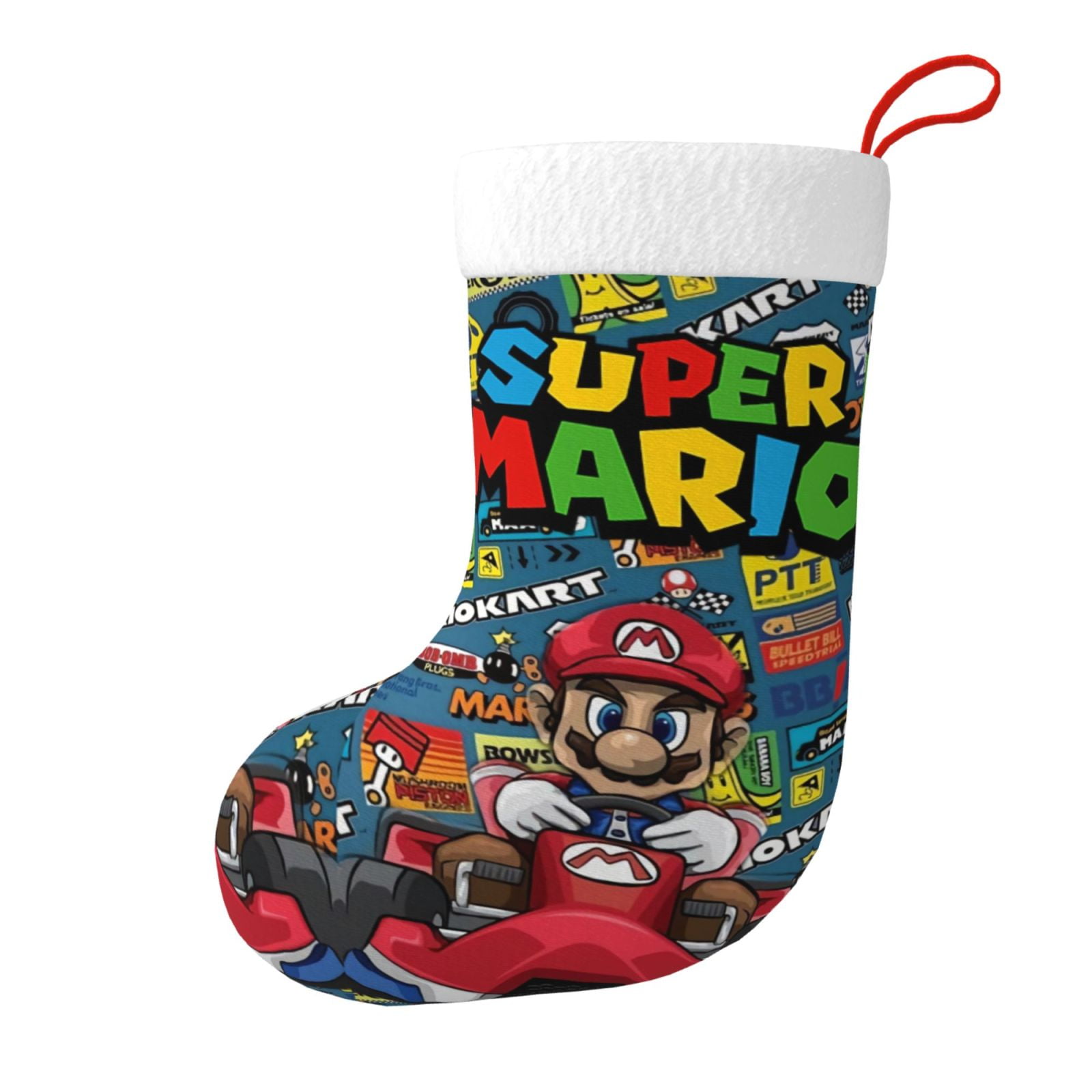 Super-Mario Christmas Stockings 18 Inches,Soft Plush Stocking,Large ...