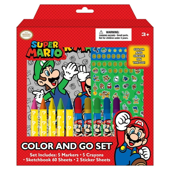 Nintendo Super Mario Brothers Color & Go Set