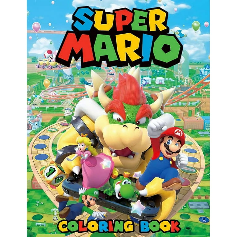 Super Mario Coloring Book : A Coloring Book For Kids And Adults With Super  Mario Pictures, Relax And Stress Relief (Paperback)