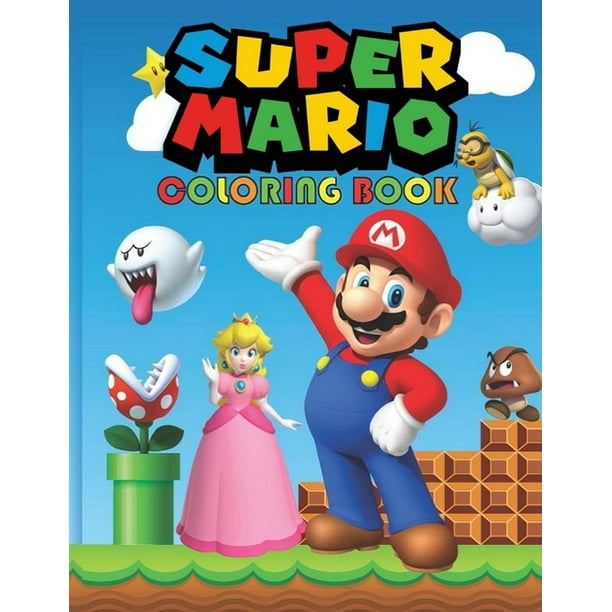 Super Mario Coloring Book A Fabulous Coloring Book For Adults For