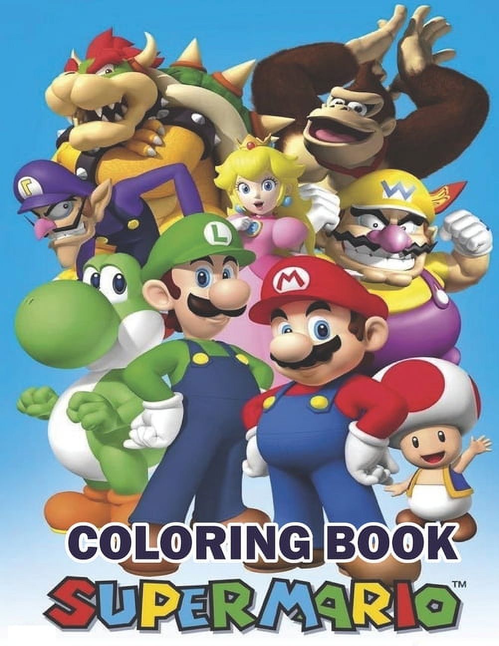 Super Mario Coloring Book : A Jambo Coloring Book for Kids, One-sided  Unique Game Character Images to Colour, High-quality Premium Cover!  (Paperback)