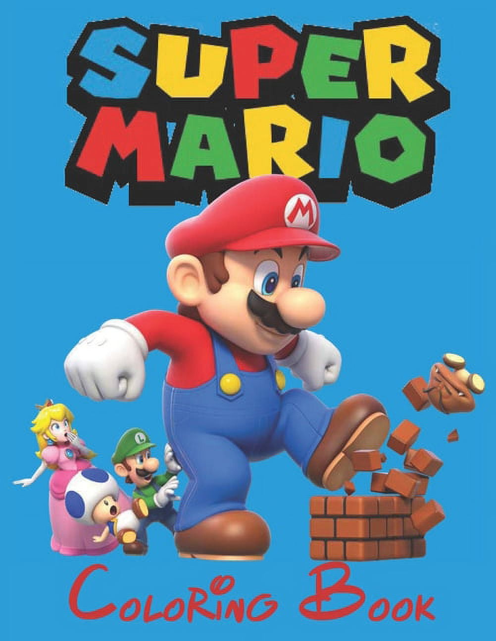Excellent Super Mario Coloring Book With Good Layout And Initiating For  Kids. A Great Combination Of Entertainment And Relaxation (Paperback) 