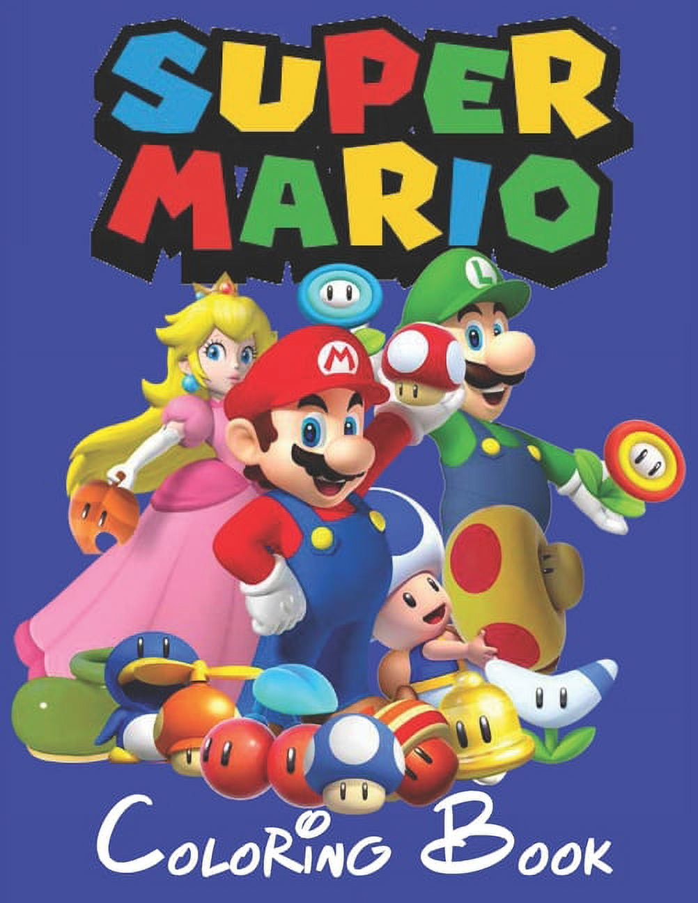 Super Mario Coloring Book : A Jambo Coloring Book for Kids, One-sided  Unique Game Character Images to Colour, High-quality Premium Cover!  (Paperback)