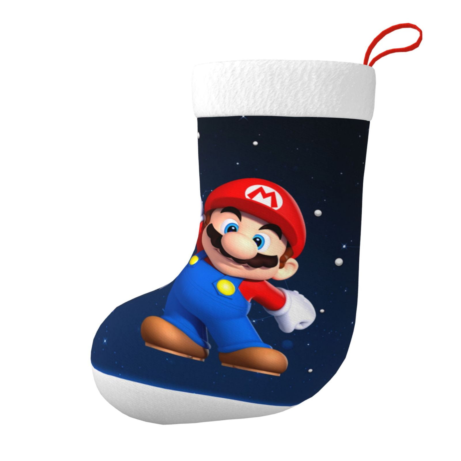 Super Mario Cute Christmas Stocking Xmas Candy Gift Bag Fireplace ...