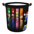 thumbnail image 1 of Super Mario Cute Super Mario Cartoon Circular Laundry Hamper Foldable Large Storage Baskets Organizer Bin Bag For Dirty Clothes Toys, 1 of 8