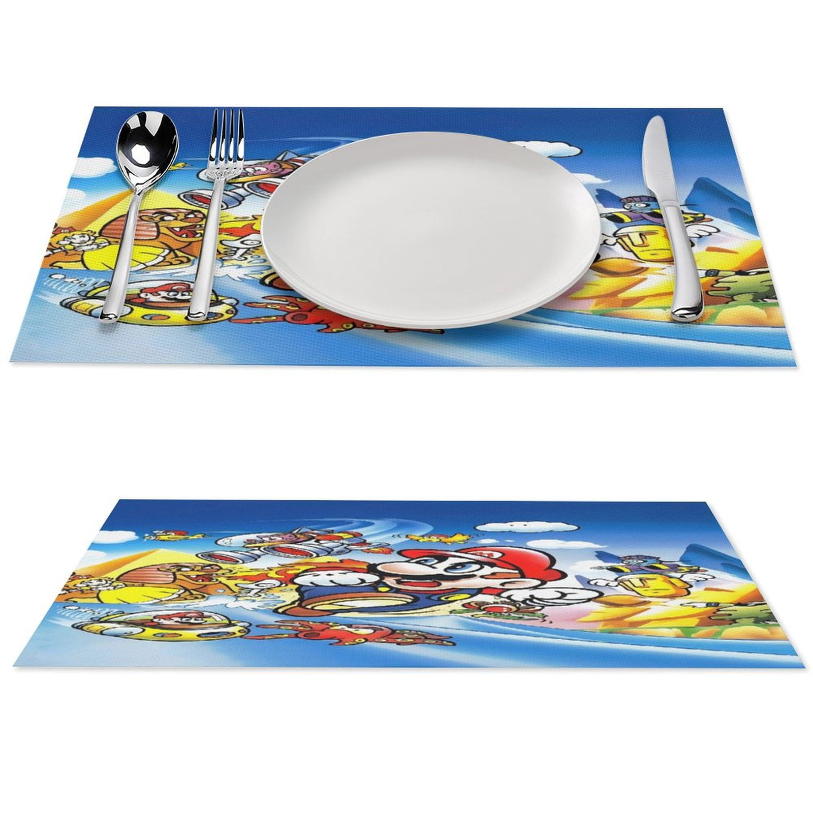Super Mario Cute cartoon table mat non-slip heat-resistant washable 4 ...