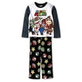 thumbnail image 1 of Super Mario, DK and Gang Classic Graphic Polyester Fleece Pajama Set, Size 8, 1 of 1