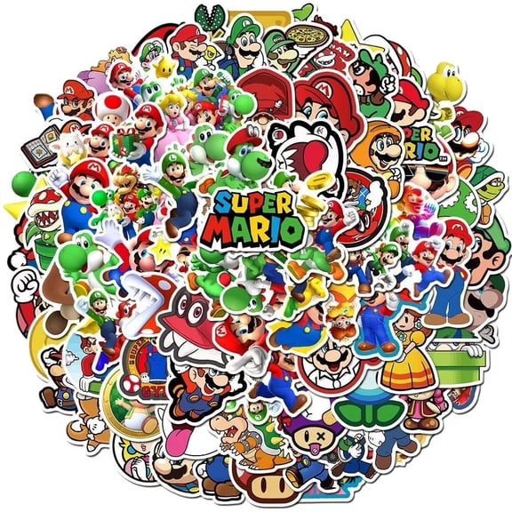 Super Mario Decal Sticker (50 Pack)