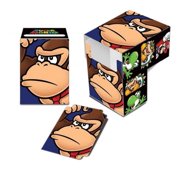 Super Mario Deck Box - Kong - Holds 82 Cards - Durable Polypropylene Material