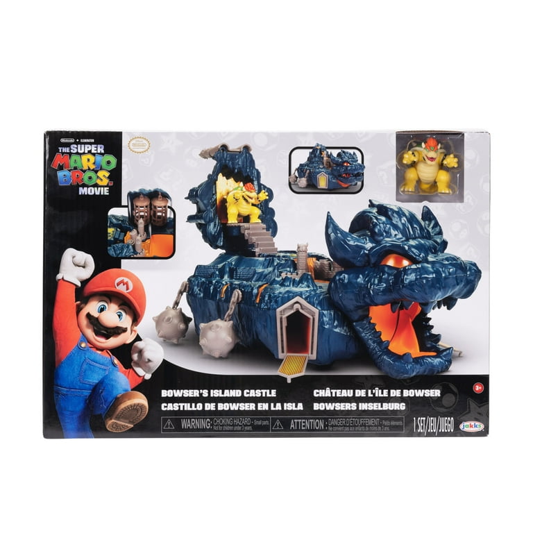 Super Mario Deluxe Bowser Purple Island Playset with Exclusive Bowser  Action Figure 