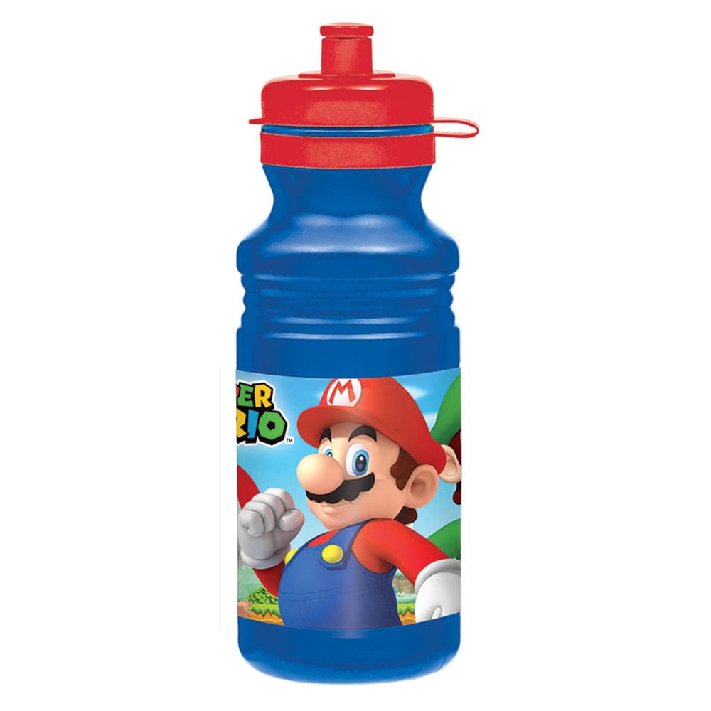 Videogame Mario Inspired Kids Bottle for Girls and Boys 12oz & 20oz  Birthday Gift With Name Personalized 