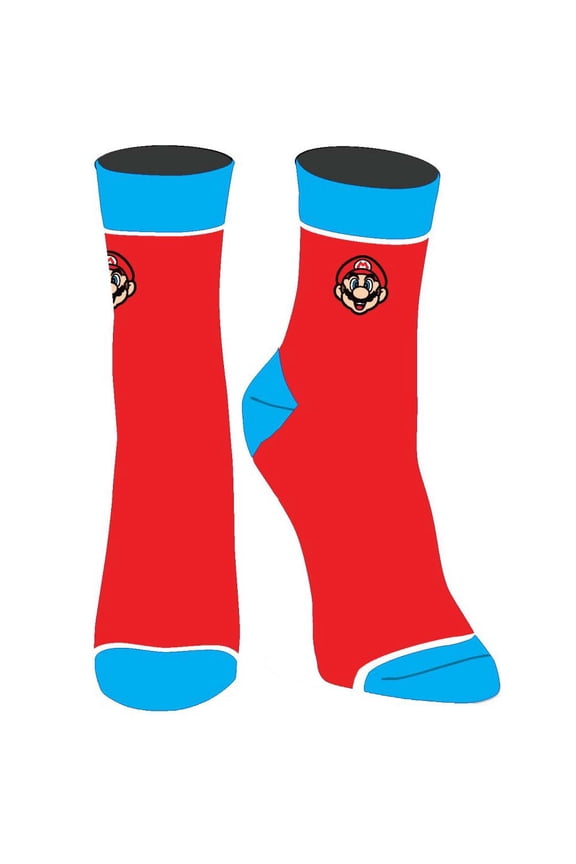 Super Mario Embroidered Juniors Socks