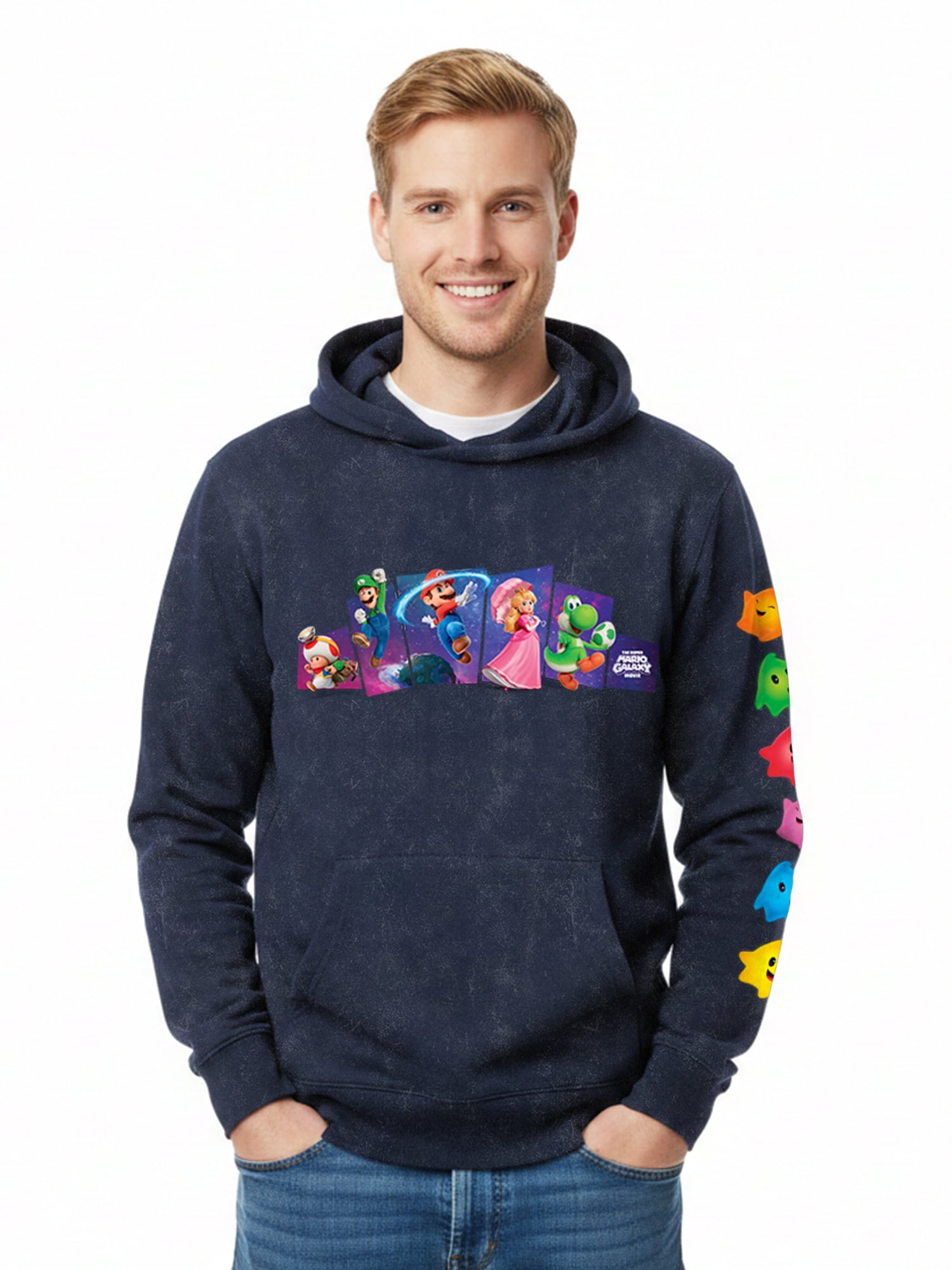 Super Mario Galaxy, Men's & Big Men's Graphic Hoodie, Here We Go! Sizes S-3XL