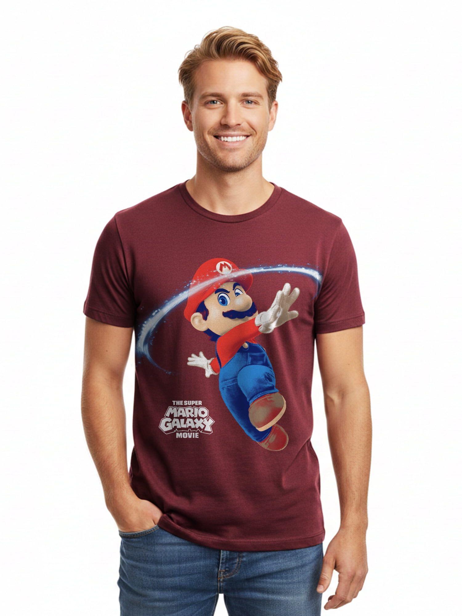 Super Mario Galaxy, Men's & Big Men's Graphic Tee, Sizes S-3XL
