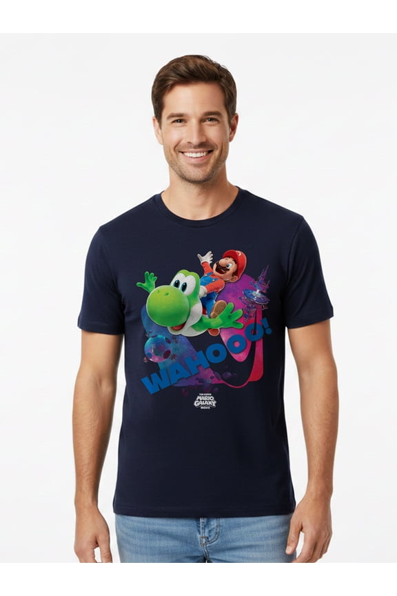 Galaxy, Men's & Big Men's Graphic Tee, Wahooo, Sizes S-3XL