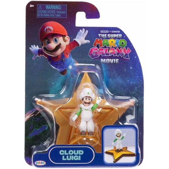 Super Mario Galaxy Movie Cloud Luigi Mini Figure