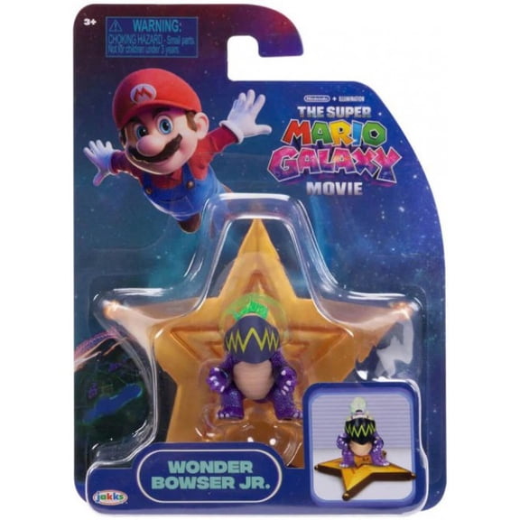 Super Mario Galaxy Movie Wonder Bowser Jr. Mini Figure