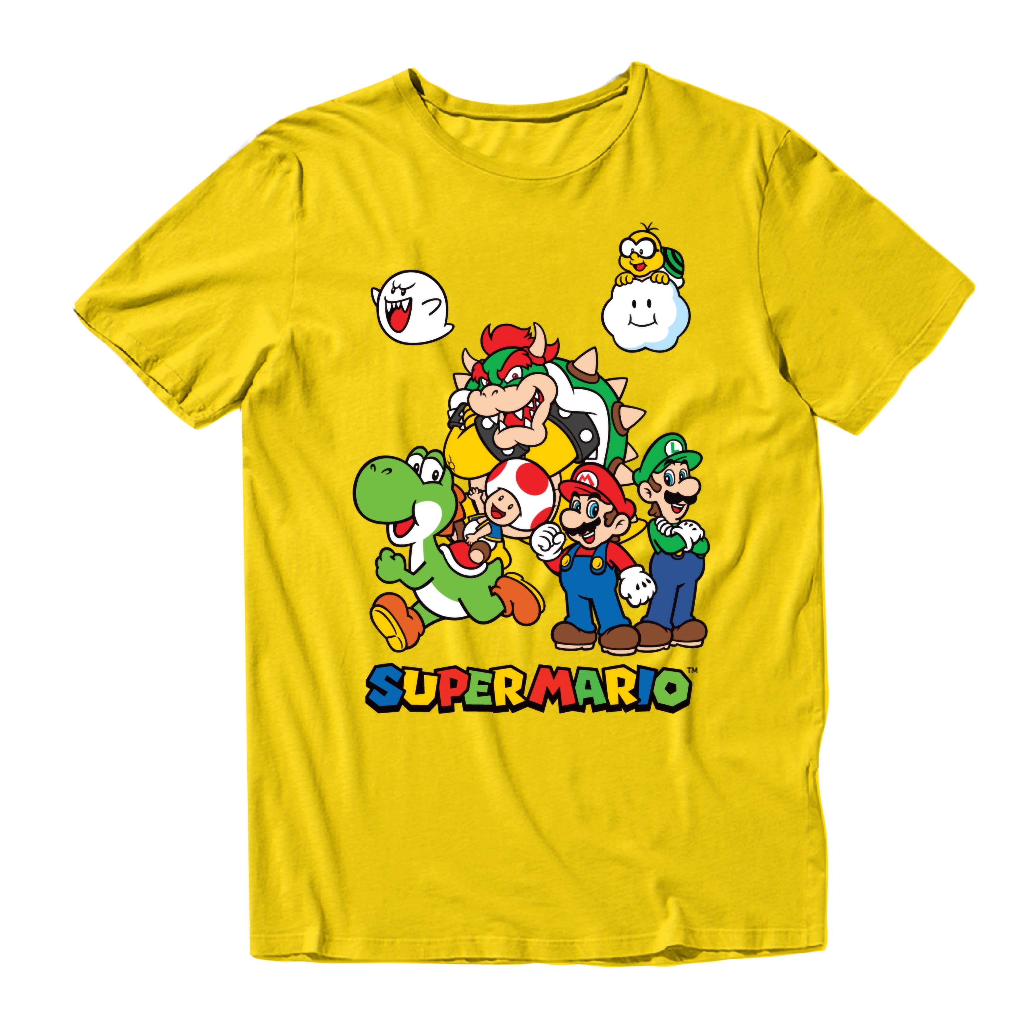 トップス 00s SUPER MARIO character T-shirts Amazon.com: Nintendo Super Mario Retro Character Line-Up T