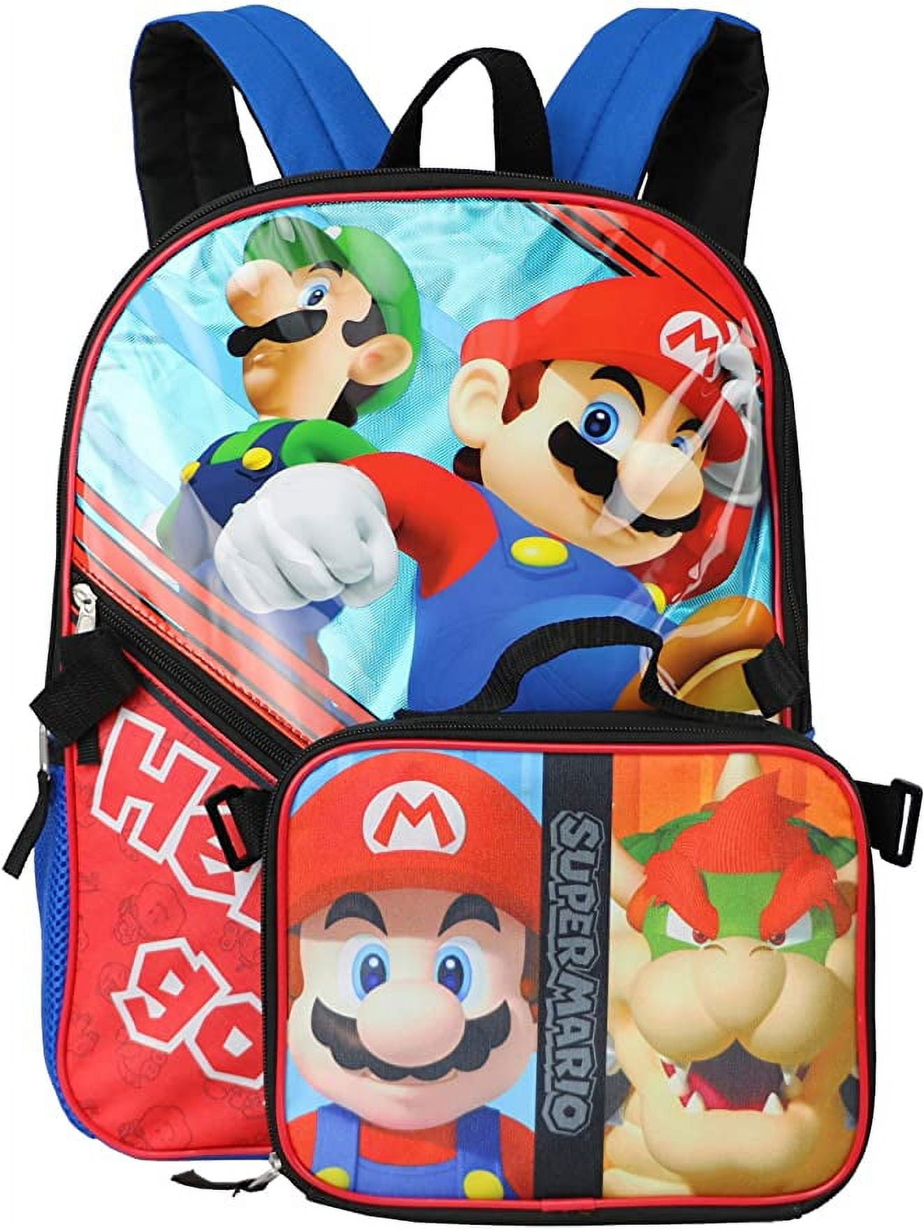 Kawaii Mario Super Mario Lunch Bag Primary and Secondary School Camping  Insulated Meal Bag Handbag Storage