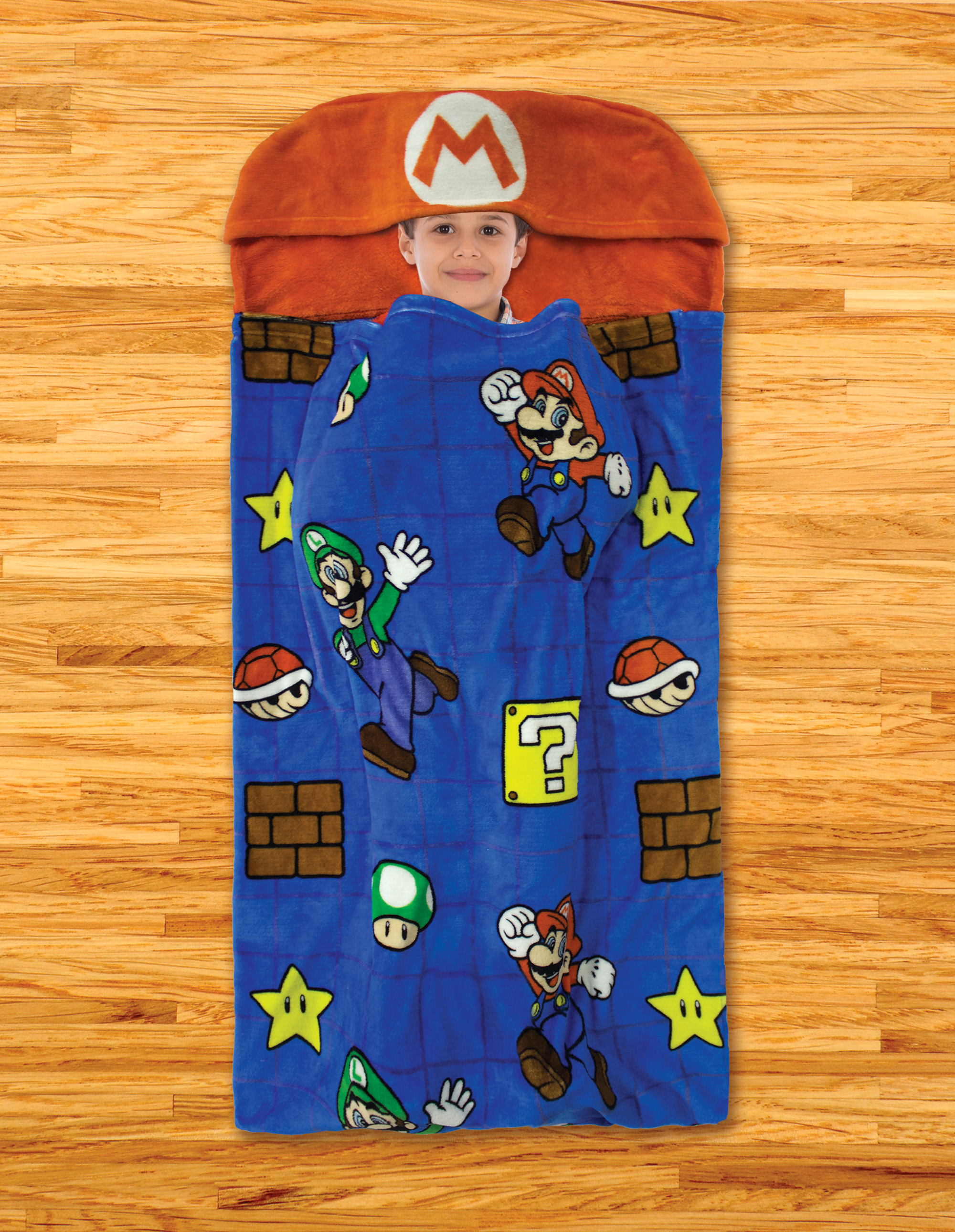 Super Mario Kids Step-In Blanket, 30 x 54, Mario's Voyage - image 1 of 4