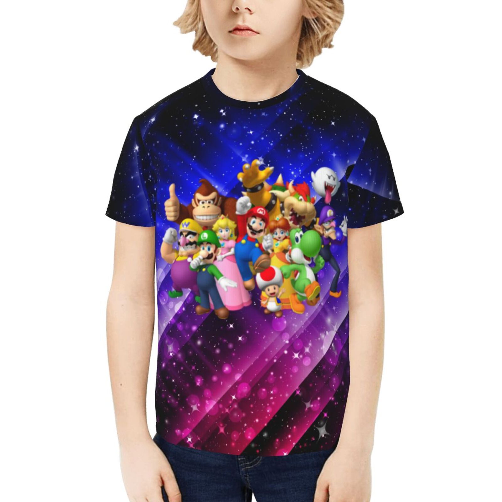 Super Mario Kids T-Shirt 3d Printed Graphic T-Shirts Boys And Girls ...