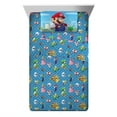 Super Mario Kids Twin Sheet Set, Blue, Nintendo - Walmart.com