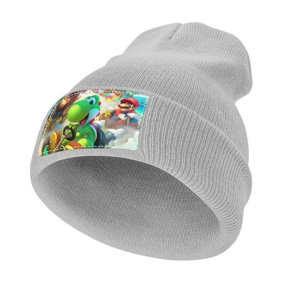Super Mario Knit Beanie Hats for Men Women Unisex Cuffed Watch Cap Beanie Warm Casual Skull Cap Winter
