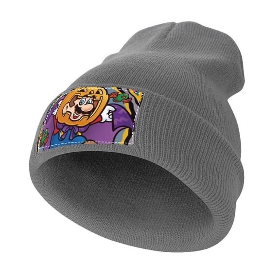 Super Mario Knit Beanie Hats for Men Women Unisex Cuffed Watch Cap Beanie Warm Casual Skull Cap Winter