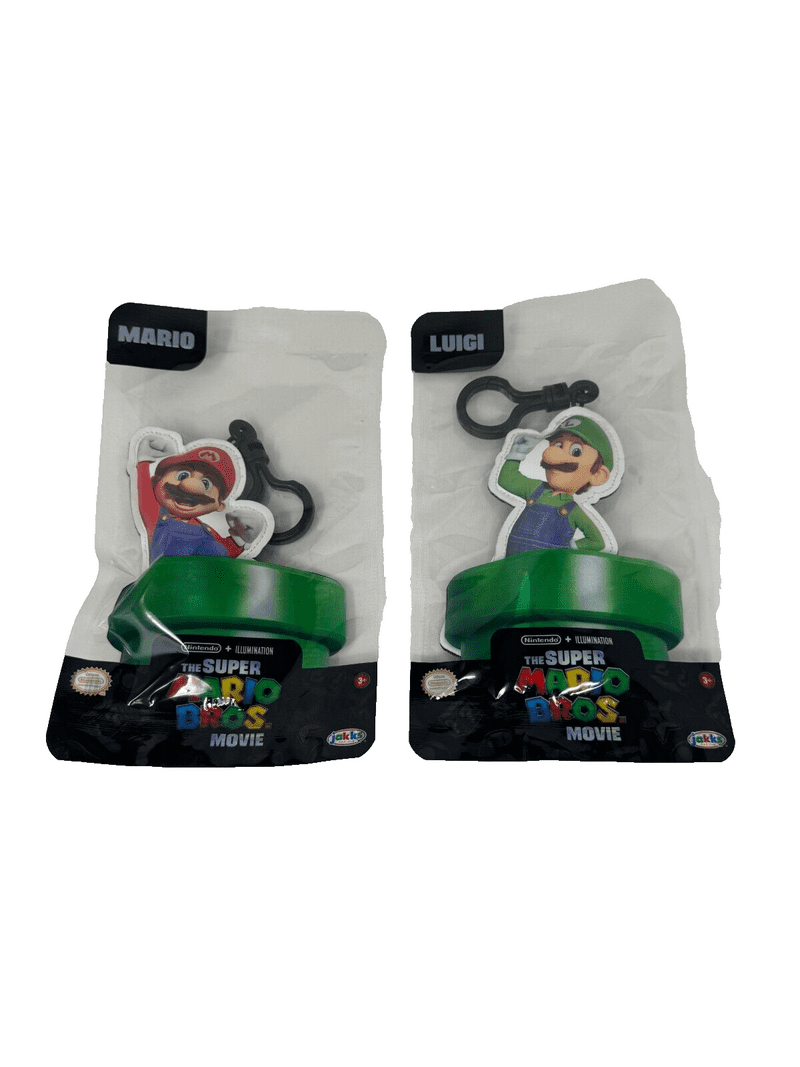 Super Mario LUIGI MARIO Keychain Set