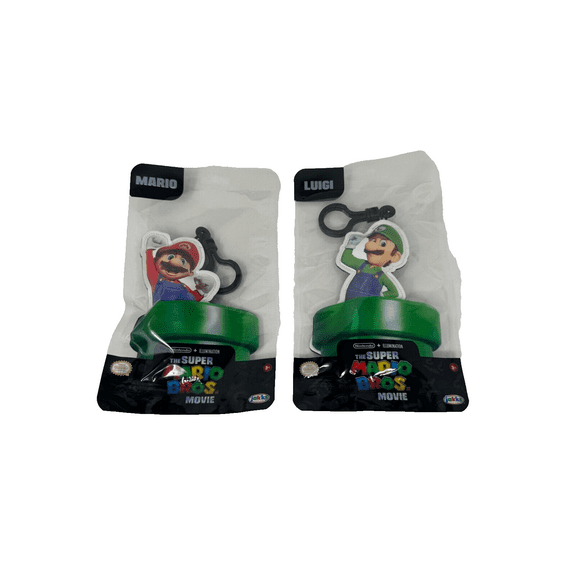 Super Mario LUIGI & MARIO Keychain Set