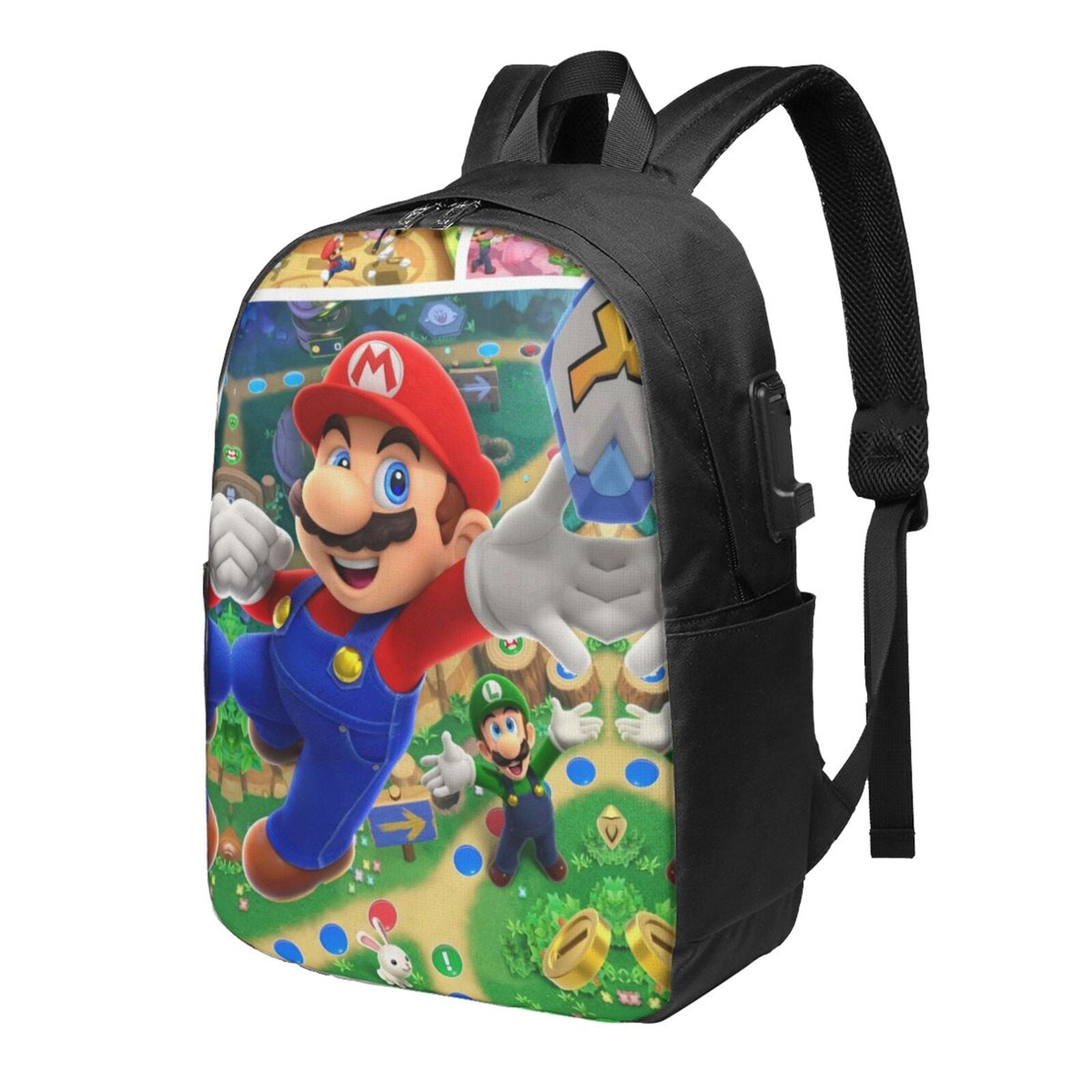 Super Mario Laptop Backpack,Business Travel Laptops Backpack with USB ...
